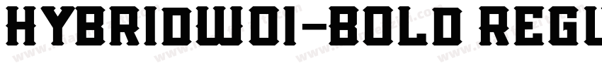 HybridW01-Bold Regul字体转换